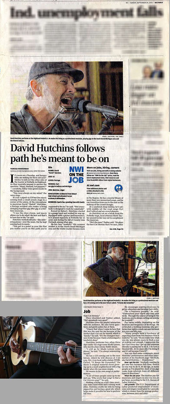 Dave Hutchins Music Northwest Indiana